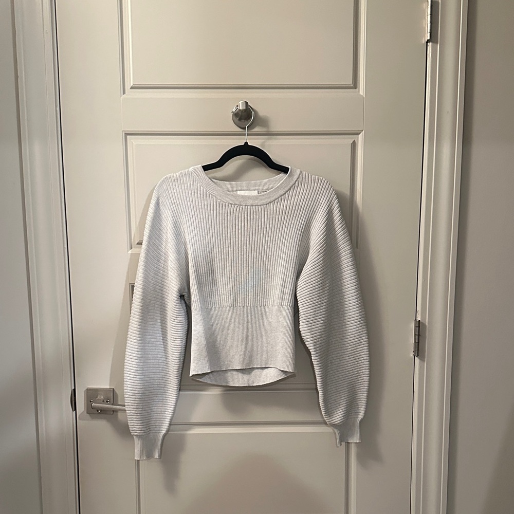Pink Rose Light Gray Women's Sweater